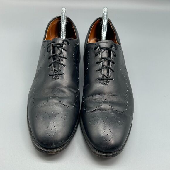 Allen Edmonds Fairfax Men\'s 8 Black Leather Comfort Shoes Lace Up Low Top